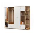 миниатюра Прихожая Тунис-6 (ШТ-2Б + ОВТ + ШТ-4П + СТТ-2 + УТТ-1)-Дуб-сонома/Белый №1