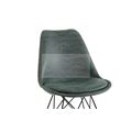 миниатюра Стул на металлокаркасе 635-A BK-ML (GREEN MR-202/металл черный/Ткань) №3