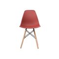 миниатюра Стул деревянный Eames PC-015 bordeaux №4
