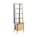 миниатюра Этажерка "Сканди" с тумбой 2 ящ. (Натуральное дерево/серый ясень) №1
