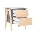 миниатюра Тумбочка "Сканди" 2 ящ. (Натуральное дерево/серый ясень) №2