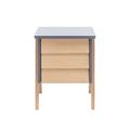 миниатюра Тумбочка "Сканди" 3 ящ. (Натуральное дерево/серый ясень) №3