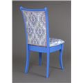 миниатюра Стул Визит-1 (цвет Лаванда/ массив/гобелен Дамаск бело-голубой 3) №2