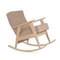 миниатюра Кресло-качалка РЕТРО (беленый дуб / 03 - бежевый) №2