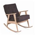 миниатюра Кресло-качалка РЕТРО (беленый дуб / 05 - коричневый) №1