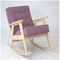 миниатюра Кресло-качалка РЕТРО (беленый дуб / 08 - розовый) №1