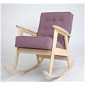 миниатюра Кресло-качалка РЕТРО (беленый дуб / 08 - розовый) №2