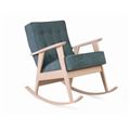 миниатюра Кресло-качалка РЕТРО (беленый дуб / 09 - бирюзовый) №1