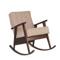 миниатюра Кресло-качалка РЕТРО (темный тон / 03 - бежевый) №1