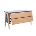 миниатюра Комод Сканди 2 ящ Натуральное дерево/серый ясень №2