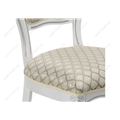 миниатюра Стул деревянный Лауро патина серебро / бежевый №8