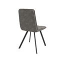 миниатюра Стул "ROM" (Черный/Замша Lux Графит к6) №2