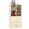 миниатюра Стеллаж Прайм-42-2 дуб молочный №1