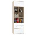 миниатюра Стеллаж Прайм-62-2 дуб сонома / белый №1