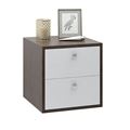 миниатюра Тумба прикроватная Прайм-11-1 подвесная / напольная венге / белый №2