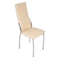 миниатюра Стул Асти 2/Металл Хром/ЭкокожаАврора крем №1