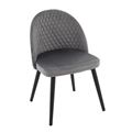миниатюра Стул Белиз/Металл Черный муар/ТканьMonolit Grey №3