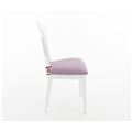 миниатюра Стул Коломбо 2/Массив березы  Тон 9, Эмаль белая/ЭкокожаНитро пурпл №3