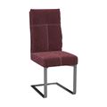 миниатюра Стул Лофт/Металл Матированная сталь/Ткань, велюр Дана 31, Бордовый №1