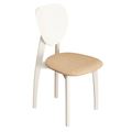 миниатюра Стул Модерн/Массив бука Белый/ТканьБежевый №1