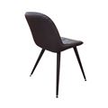 миниатюра Стул Прованс 2/Металл Черный муар/ЭкокожаНитро браун №3