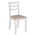 миниатюра Стул Рене (С39М3)/Массив березы Эмаль белая/ТканьАполло беж №1