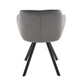 миниатюра Стул Роан/Металл Черный матовый Муар/ВелюрМонолит грей №6