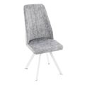 миниатюра Стул Сильвио/Металл Белый муар/ТканьДиджитал силвер №2