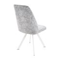 миниатюра Стул Сильвио/Металл Белый муар/ТканьДиджитал силвер №5