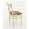 миниатюра Стул Соло Венский 2/Массив березы  Тон 10, Слоновая кость/Ткань, рогожка Браво Браун №3