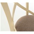 миниатюра Стул Соло Венский 2/Массив березы  Тон 10, Слоновая кость/Ткань, рогожка Браво Браун №5