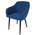миниатюра Стул Шандон /Металл Черный муар RAL 9005/ТканьVelutto 26,сапфир №2