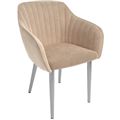 миниатюра Стул Шандон/Металл RAL 1019 серо-бежевый/Ткань, велюрVelutto 07, Капучино №1