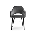 миниатюра Стул на металлокаркасе Konor dark gray №2