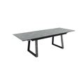 миниатюра Стол Монако/Керамогранит/180(244)*95*75/Черный матовый Муар/Bayona grey/ №5