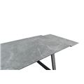 миниатюра Стол Монако/Керамогранит/180(244)*95*75/Черный матовый Муар/Bayona grey/ №8