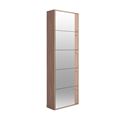 миниатюра Обувной шкаф 5С /Зеркало/60*23*178/Шимо темный/Шимо темный/ №4