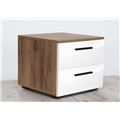 миниатюра Тумбочка Берн T45 ( Тумба прикроватная БЕРН Т45 ДУБ КРАФТ + БЕЛЫЙ ГЛЯН) №4