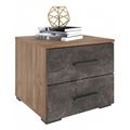 миниатюра Тумбочка Брайтон T45 ( Тумба прикроватная БРАЙТОН Т45 ДУБ КРАФТ + БЕТОН) №1