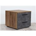 миниатюра Тумбочка Брайтон T45 ( Тумба прикроватная БРАЙТОН Т45 ДУБ КРАФТ + БЕТОН) №4