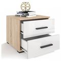 миниатюра Тумбочка Эдмонтон T45 ( Тумба прикроватная ЭДМОНТОН Т45 ДУБ СОНОМА + БЕЛЫЙ) №7