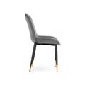 миниатюра Стул Seda 1 dark gray / black / gold №3