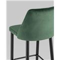 миниатюра Стул барный Диего велюр зелёный №6
