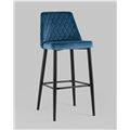миниатюра Стул барный Диего велюр пыльно-синий №1