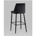 миниатюра Стул барный Диего велюр черный №5