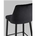 миниатюра Стул барный Диего велюр черный №6