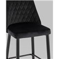 миниатюра Стул барный Диего велюр черный №7