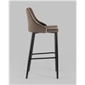 миниатюра Стул барный Коби велюр коричневый №3