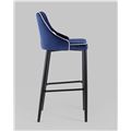 миниатюра Стул барный Коби велюр синий №4