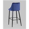 миниатюра Стул барный Коби велюр синий №6
